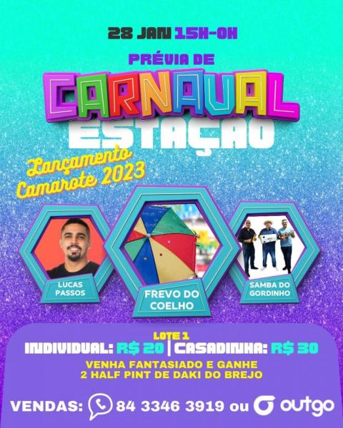 Lucas Passos, Frevo do Coelho e Samba do Gordinho - Prévia de Carnaval Estação