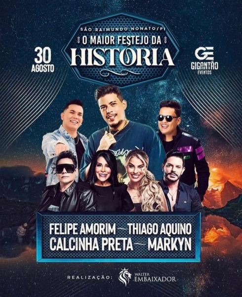 Felipe Amorim, Thiago Aquino, Calcinha Preta e Markyn