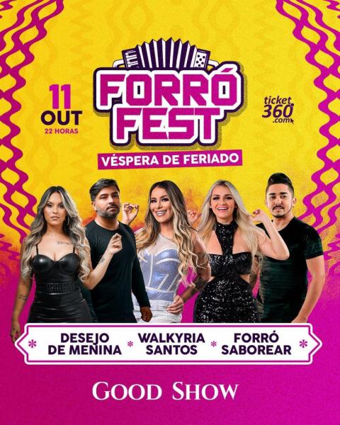 Desejo de Menina, Walkyria Santos e Forró Saborear - Forró Fest