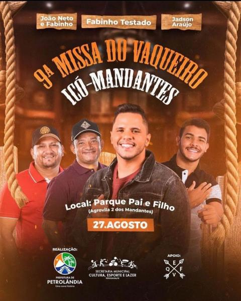 Jadson Araújo, Fabinho Testado e João Neto & Fabinho - 9ª Missa do Vaqueiro