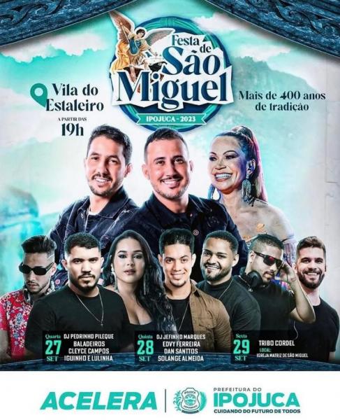 Solange Almeida, Dan Santtos, Edvy Ferreira e Dj Jefinho Marques - Festa de São Miguel