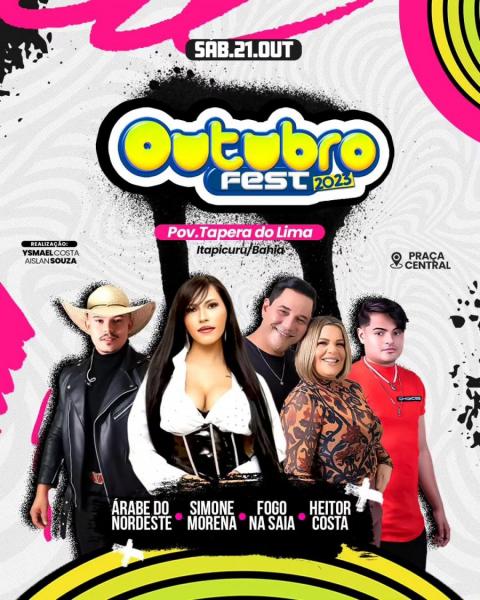 Simone Morena, Fogo na Saia, Heitor Costa e Árabe do Nordeste - Outubro Fest 2023