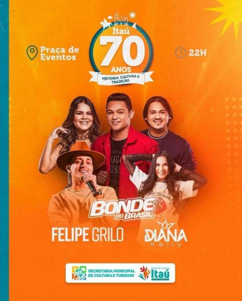 Bonde do Brasil, Felipe Grilo e Diana Kelly - 70 anos de Itaú