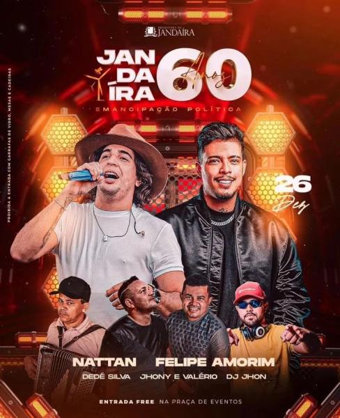 Nattan, Felipe Amorim, Dedé Silva, Jhony & Valério e Dj Jhon - 60 anos de Jandaíra