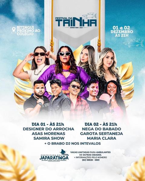 Designer do Arrocha, Asas Morenas e Samira Show - Festival da Tainha