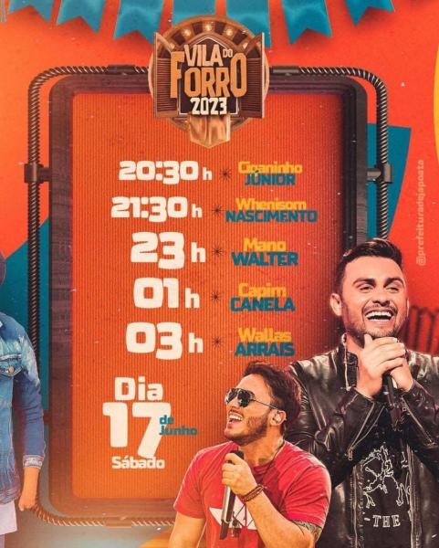 Ciganinho Júnior, Whenisom Nascimento, Mano Walter, Capim Canela e Wallas Arrais