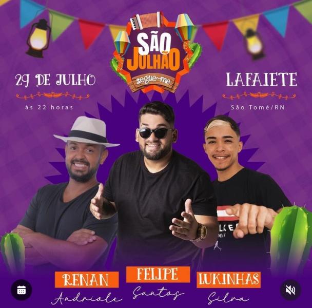 Felipe Santos, Renan Andriole e Lukinhas Silva - São Julhão Segue-me