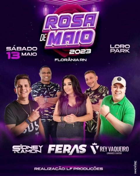 Sidney Ramon, banda Feras e Rey Vaqueiro - Rosa de Maio 2023