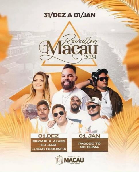 Ericarla Alves, Dj Jari e Lucas Boquinha - Réveillon Macau 2024