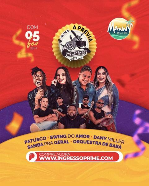 Patusco, Swing do Amor, Dany Miller, Samba pra Geral e Orquestra de Babé - Bora Zebrar