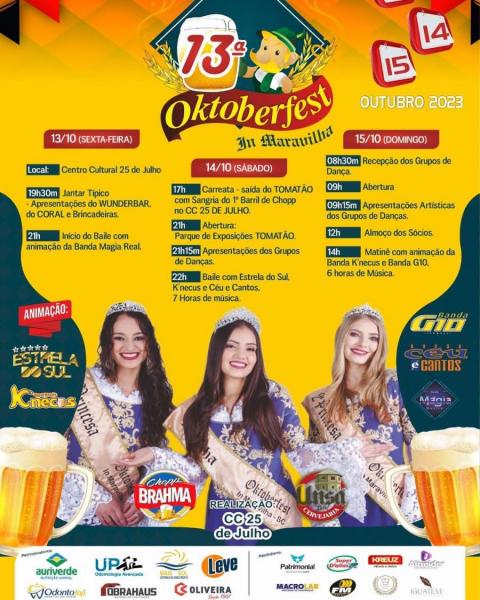 Estrela do Sul, K´necus e Céu & Cantos - Oktoberfest in Maravailha