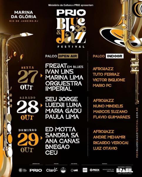 Seu Jorge, Luedji Lina, Maria Gadú e Paula Lima - PRIO Blues & Jazz Festival