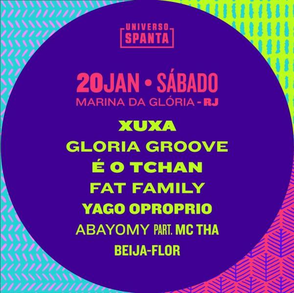 Xuxa, Gloria Groove, É o Tchan, Fat Family, Yago Oproprio, Abayomy, Mc Tha e Beija-Flor - Universo Spanta
