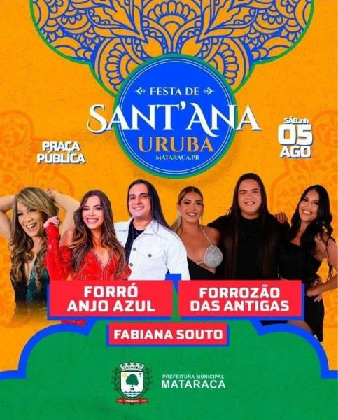 Forró Anjo Azul, Forrozão das Antigas e Fabiana Souto - Festa de Santana Uruba