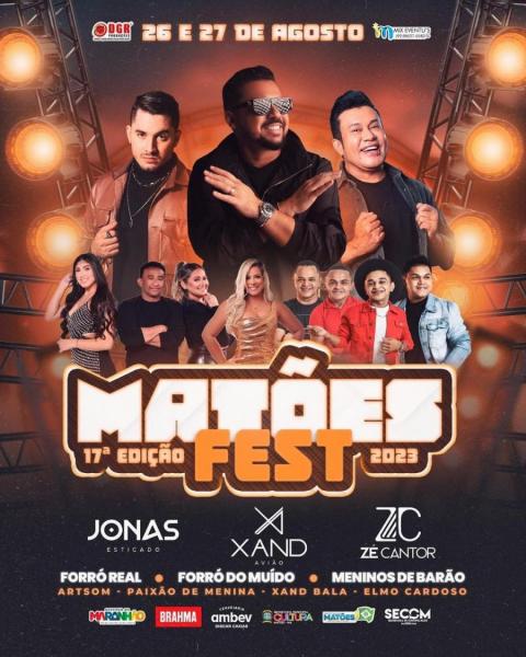 Jonas Esticado, Xand Avião e Forró Real  - 17ª Matões Fest