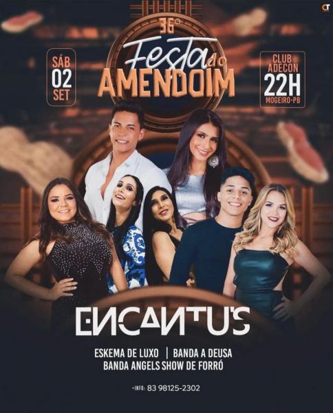 Banda Encantus, Eskema de Luxo, Banda A Deusa e Banda Angels - 36º Festa do Amendoim