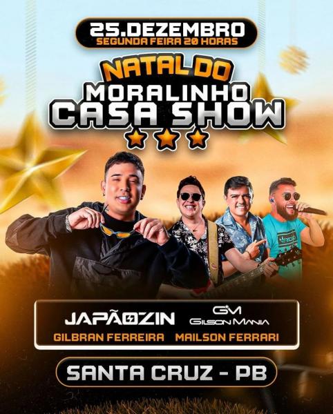 Japãozin, Gilson Mania, Gilbran Ferreira e Mailson Ferrari - Natal do Moralinho Casa Show