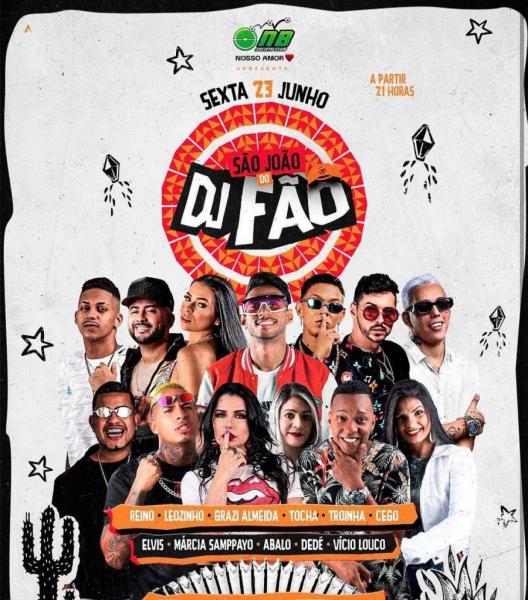 Reino, Leozinho, Grazi Almeida, Tocha, Troinha, Cego, Elvis, Márcia Samppayo, Abalo, Dedé e Vício Louco - São João do Dj Fão