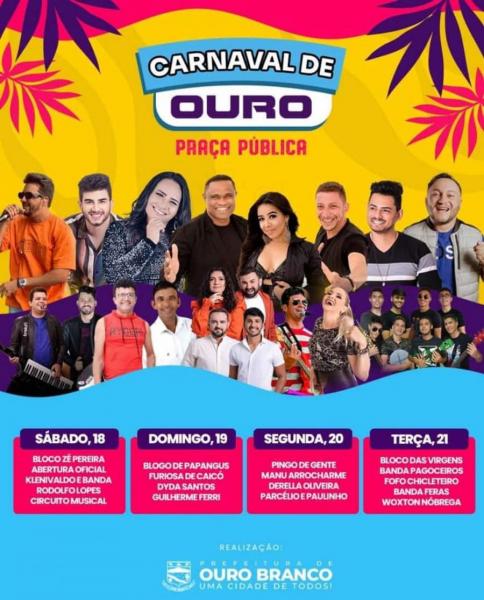 Bloco Zé Pereira, Klenivaldo & Banda, Rodolfo Lopes e Circuito Musical