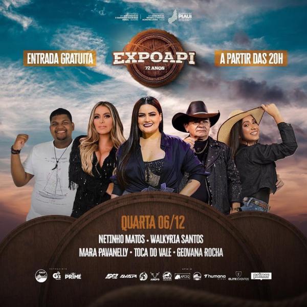 Netinho Matos, Walkyria Santos, Mara Pavanelly, Toca do Vale e Geovana Rocha - ExpoAPI