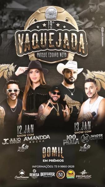 Julio Cardoso, Amanda Rocha, 100 Parea e Dj Kio - 19ª Vaquejada