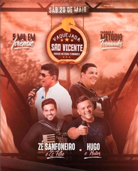 Zé Sanfoneiro & Zé Filho e Hugo & Heitor - Vaquejada de São Vicente