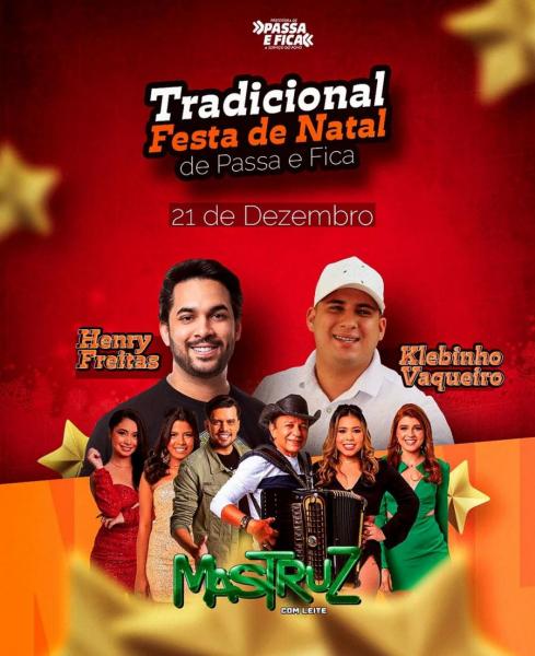 Mastruz com Leite, Henry Freitas e Klebinho Vaqueiro - Festa de Natal de Passa e Fica