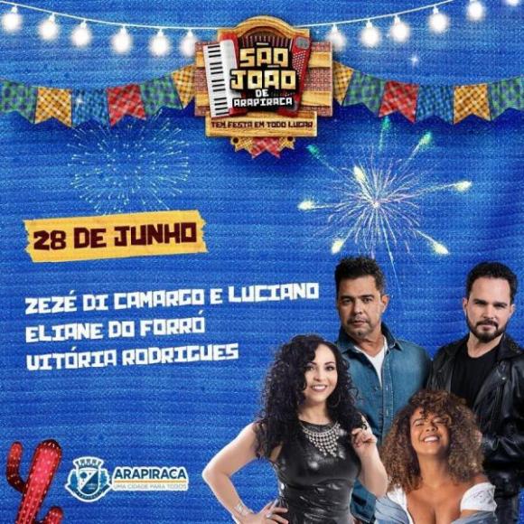 Zezé Di Camargo & Luciano, Eliane do Forró e Vitória Rodrigues