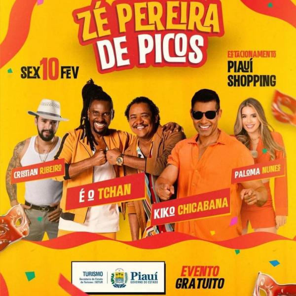 É o Tchan, Kiko Chicabana, Cristina Ribeiro e Paloma Nunes - Zé Pereira de Picos