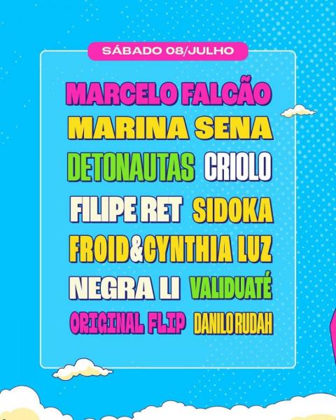 Sidoka, Filipe Ret, Marcelo Falcão, Marina Sena, Criolo, Negra Li e Detonautas - Pìauí Pop