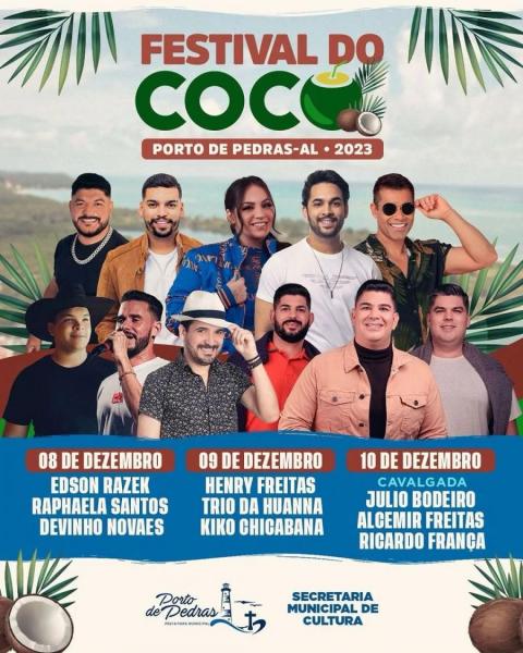 Edson Razek, Raphaela Santos e Devinho Novaes - Festival do Coco