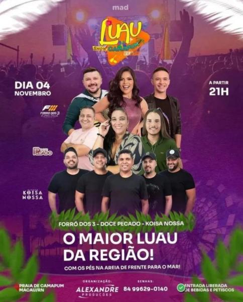 Forró dos 3, Doce Pecado e Koisa Nossa - Luau