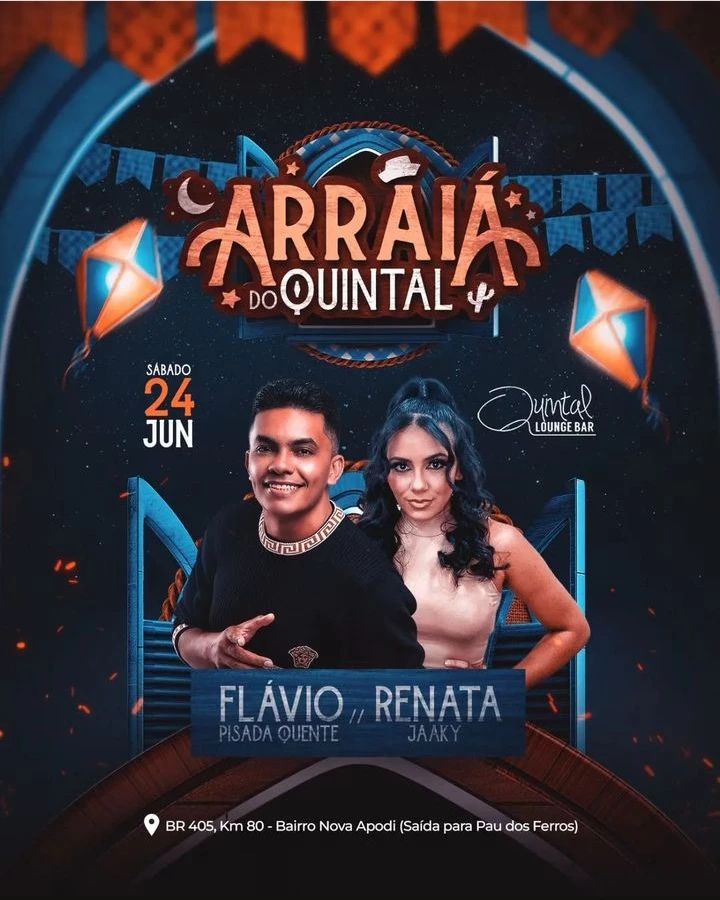 Flávio Pisada Quente e Renata Jaaky - Arraiá do Quintal