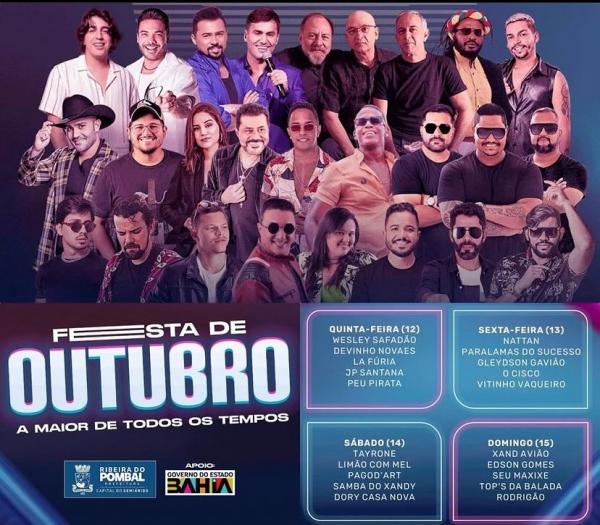 Xand Avião, Edson Gomes, Seu Maxixe, Top´s da Balada e Rodrigão - Festa de Outubro