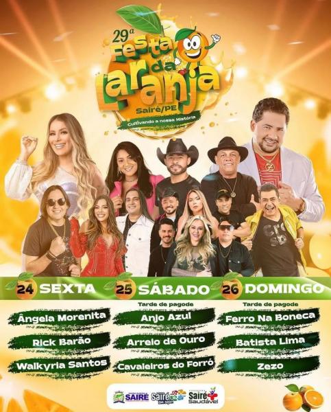 ângela Morenita, Rick Barão e Walkyria Santos - 29ª Festa da Laranja