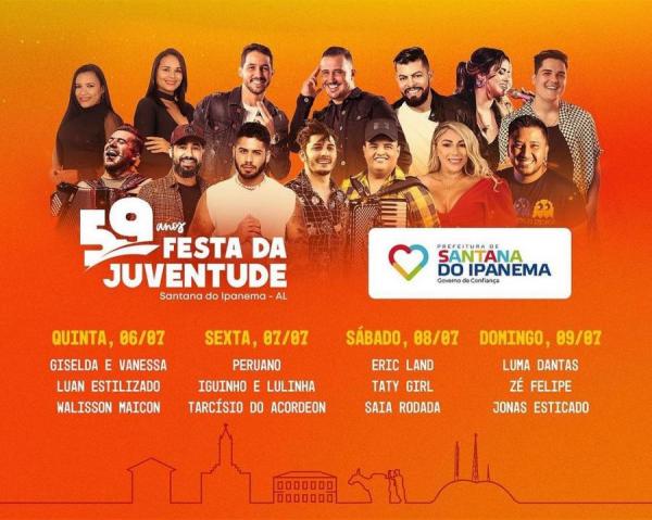 Luma Dantas, Zé Felipe e Jonas Esticado - 59ª Festa da Juventude