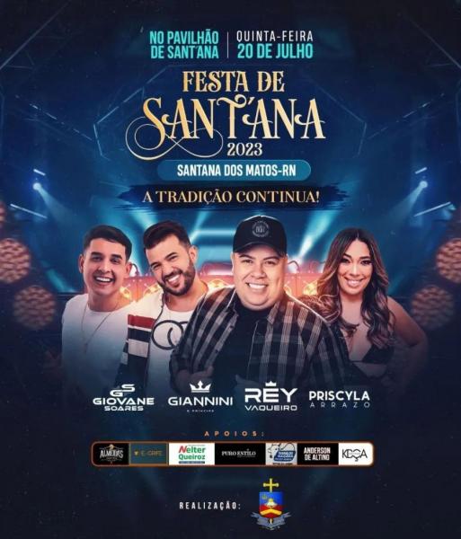 Giannini Alencar, Rey Vaqueiro, Giovane Soares e Priscyla Arrazo - Festa de Santana