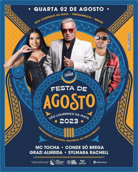 Mc Tocha, Conde Só Brega, Grazi Almeida e Sylmara Rachell - Festa de Agosto