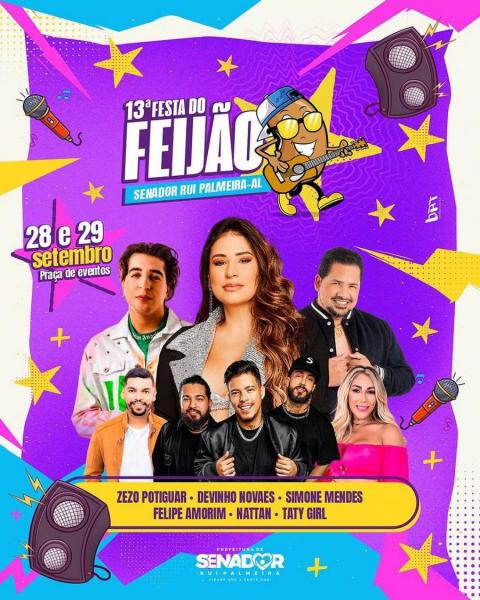 Simone Mendes, Nattan, Felipe Amorim e Taty Girl - 13ª Festa do Feijão
