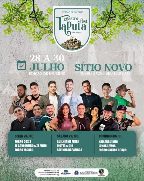 Guilherme Ferri, Piotta & Dió e Rafinha Rapaziada - 2º Gastro Fest Tapuia