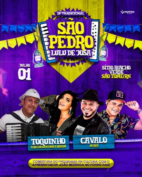 Toquinho O Rei da Sanfona e Cavalo de Aço - 25º São Pedro Lulu de Josa