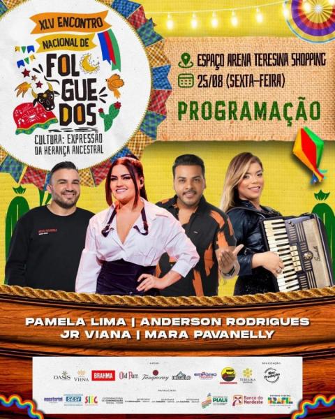 Pamela Lima, Anderson Rodrigues, Jr Viana e Mara POavanelly - XLV Encontro Nacional de Folguedos