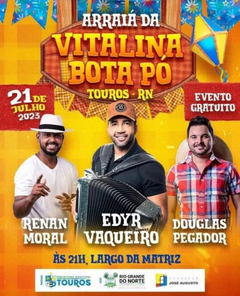 Edyr Vaqueiro, Renan Moral e Doulgas Pegador - Arraiá da Vitalina Bota Pó