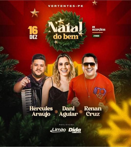 Dani Aguiar, Hércules Araújo e Renan Cruz - Natal do Bem