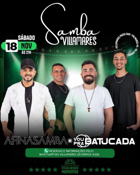 Afinasamba e Vou pra Batucada - Samba Villamares