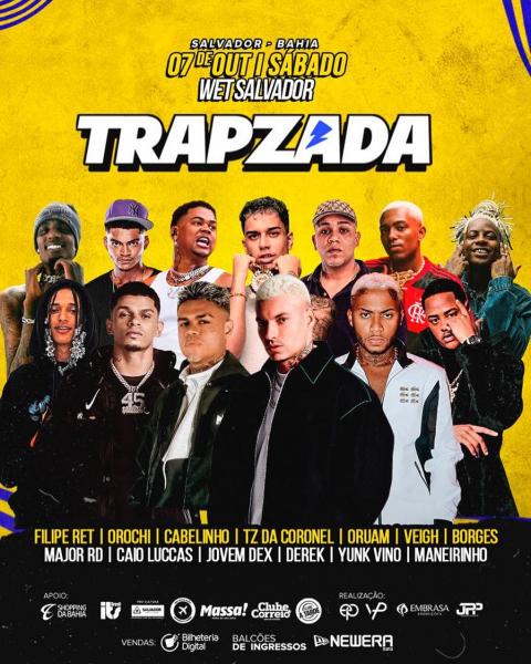 Filipe Ret, Orochi, Cabelinho, TZ da Coronel, Oruam, Veigh e Borges - Trapzada