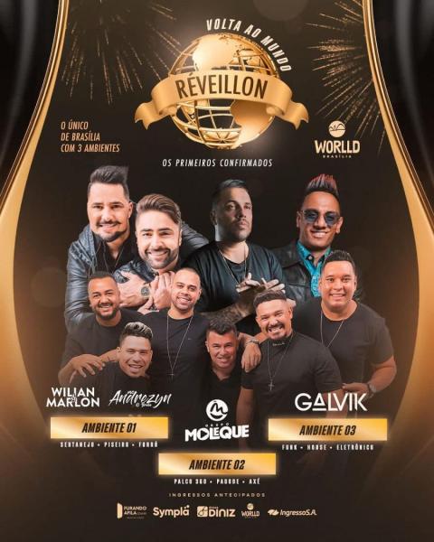 Wilian & Marlon, Mc Andrezyn, Grupo Moleque e Marcelo Galvão - Volta ao Mundo Réveillon