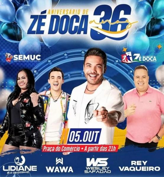 Wesley Safadão, Wawa, Lidiane Sensacional e Rey Vaqueiro - 36 anos de Zé Doca