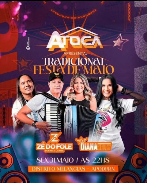 Zé do Fole e Diana Kelly - Festa de Maio