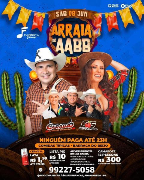 Carabão O Furioso do Marajó e Fruto Sensual - Arraiá do AABB